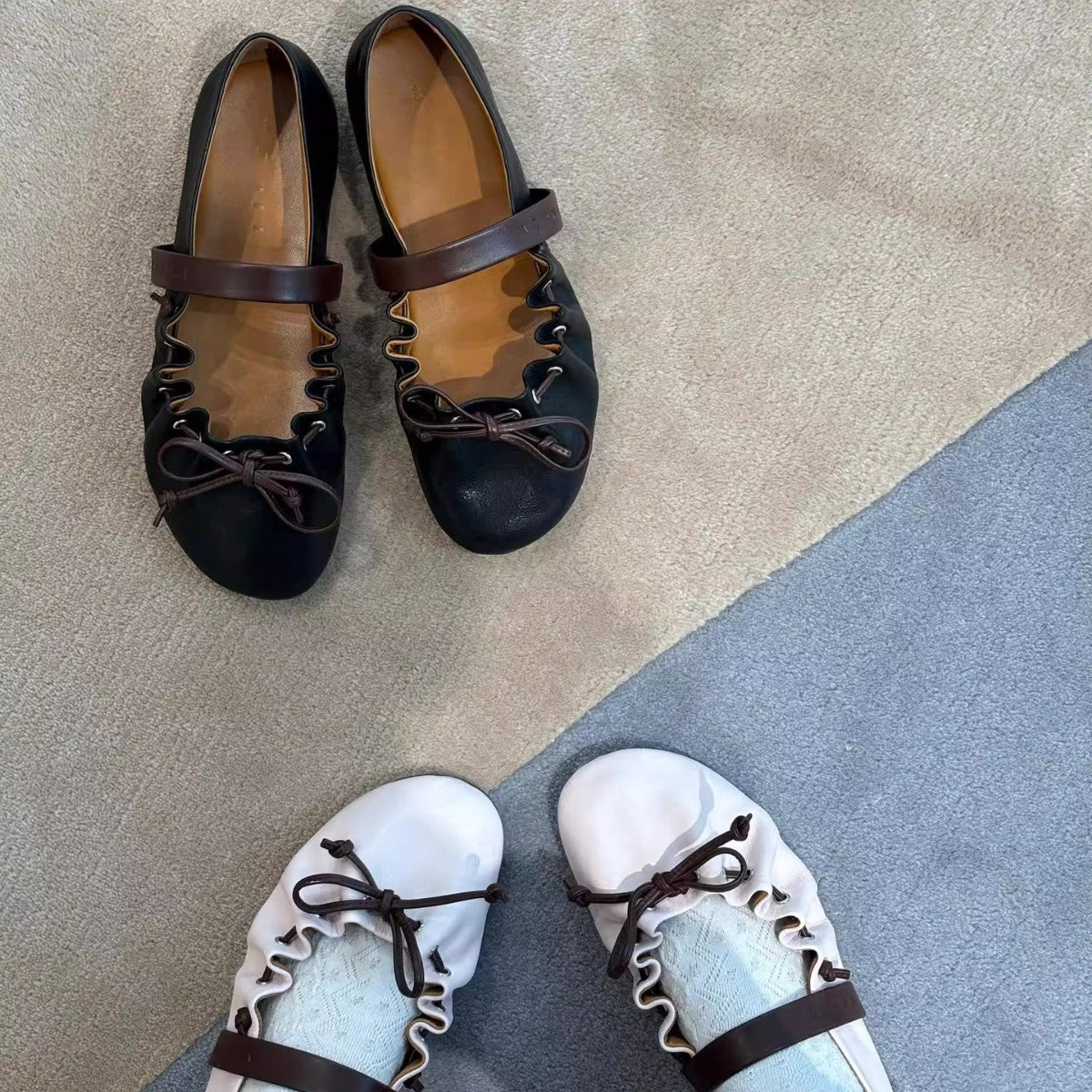 Damen Ballerinas Elegante Rutschfeste Sohle Modisch
