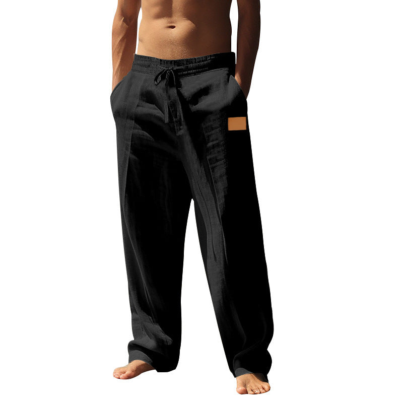 Leinenhose für Herren Leicht Sommerhose Bequem