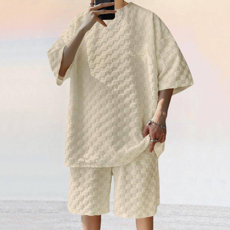 Sommer Set aus Baumwolle Leicht Freizeit Outfit Unisex