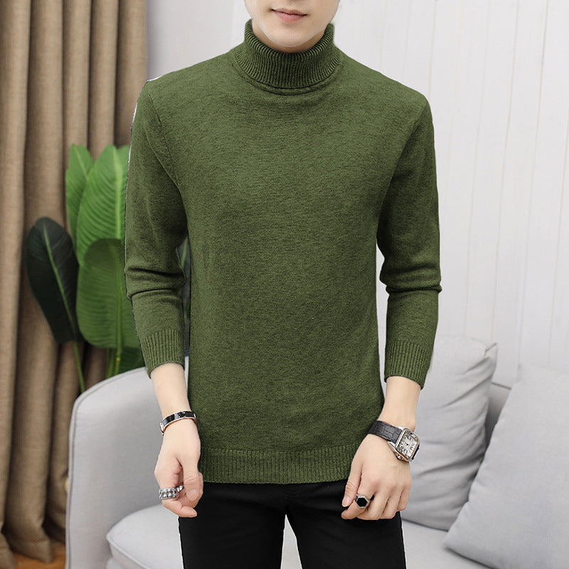 Herren Rollkragenpullover Merinowolle Elegant Warm