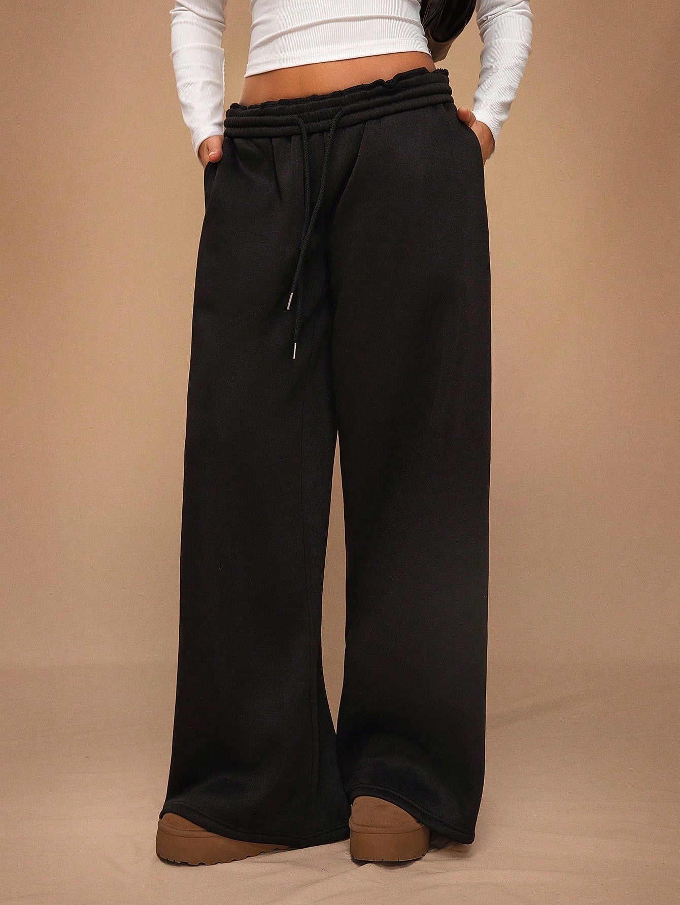 Bequeme Damen Sport Hose Lockere Freizeithose Damen