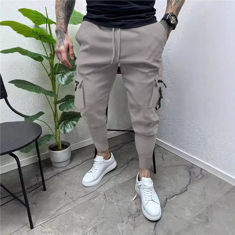 Herren Cargo-Jogginghose Modern Elastisch Mit Taschen
