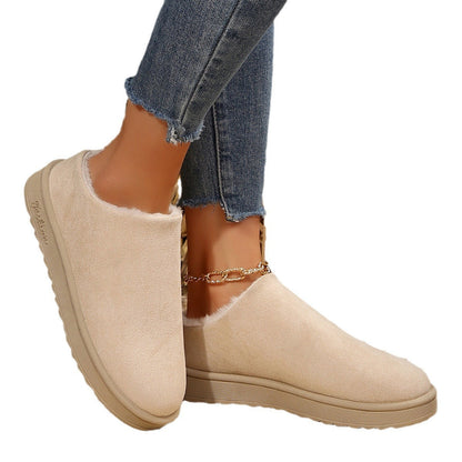 Damen Slipper Weich Kunstfell Rutschfest Warm