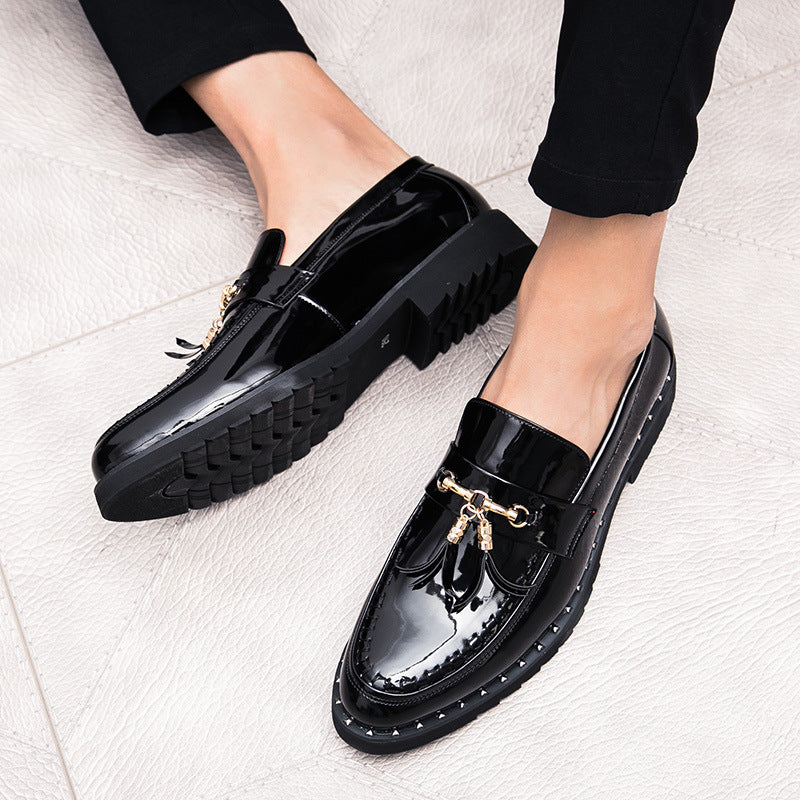 Damen Mokassins Elegante mit goldenen Nieten Schuhe Heidi Mode