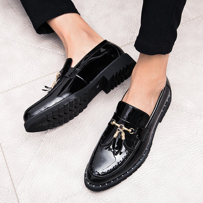 Damen Mokassins Elegante mit goldenen Nieten Schuhe Heidi Mode