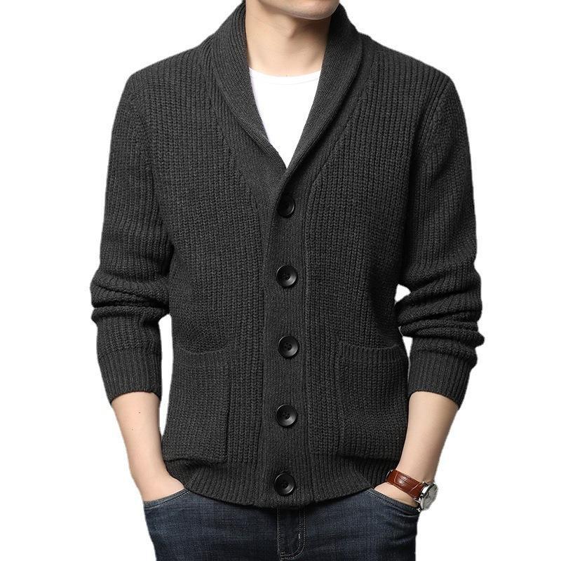 Herren Strickjacke Kuschelig Modern mit Taschen