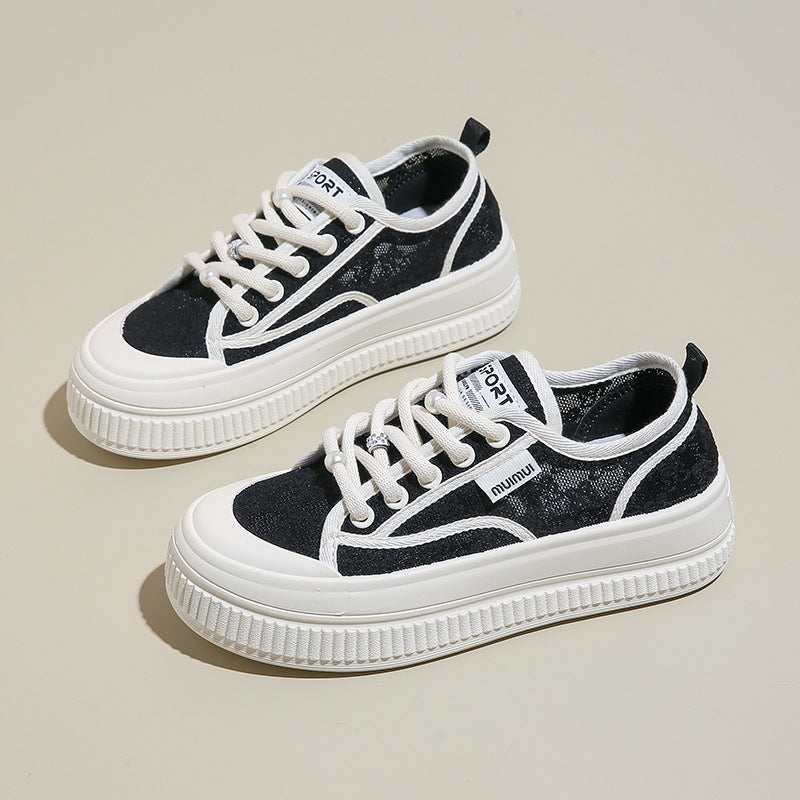 Damen Sneaker Komfortabel Dicksohlige Schuhe Frauen Schuhe Modisch
