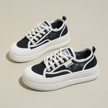 Damen Sneaker Komfortabel Dicksohlige Schuhe Frauen Schuhe Modisch