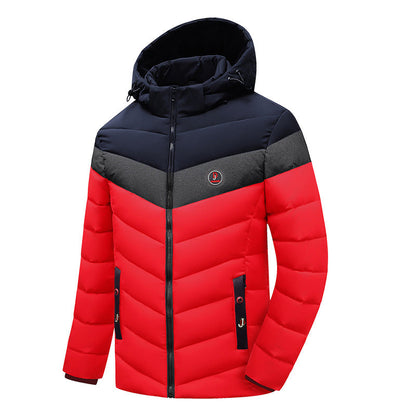 Herren Winterjacke Warm mit Kapuze Modern