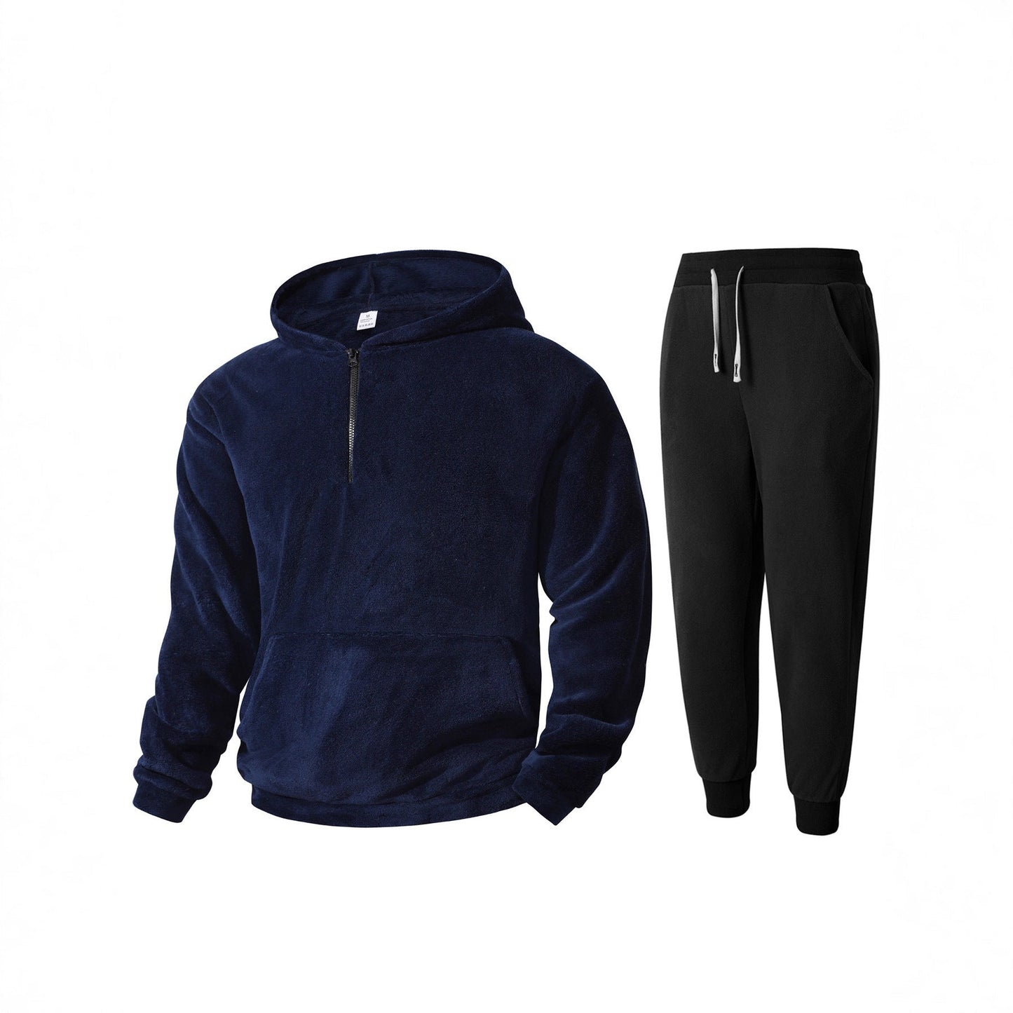Herren Fleece Hoodie Jogginghose Set Weich Warm