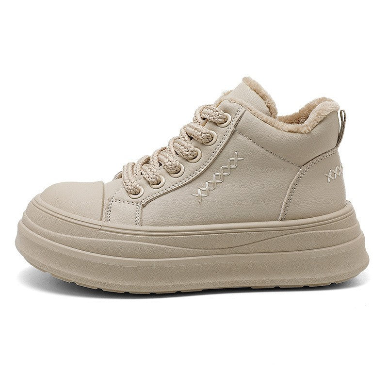 Damen Sneaker High-Top Warmfleece Rutschfest - BerlinGlamour