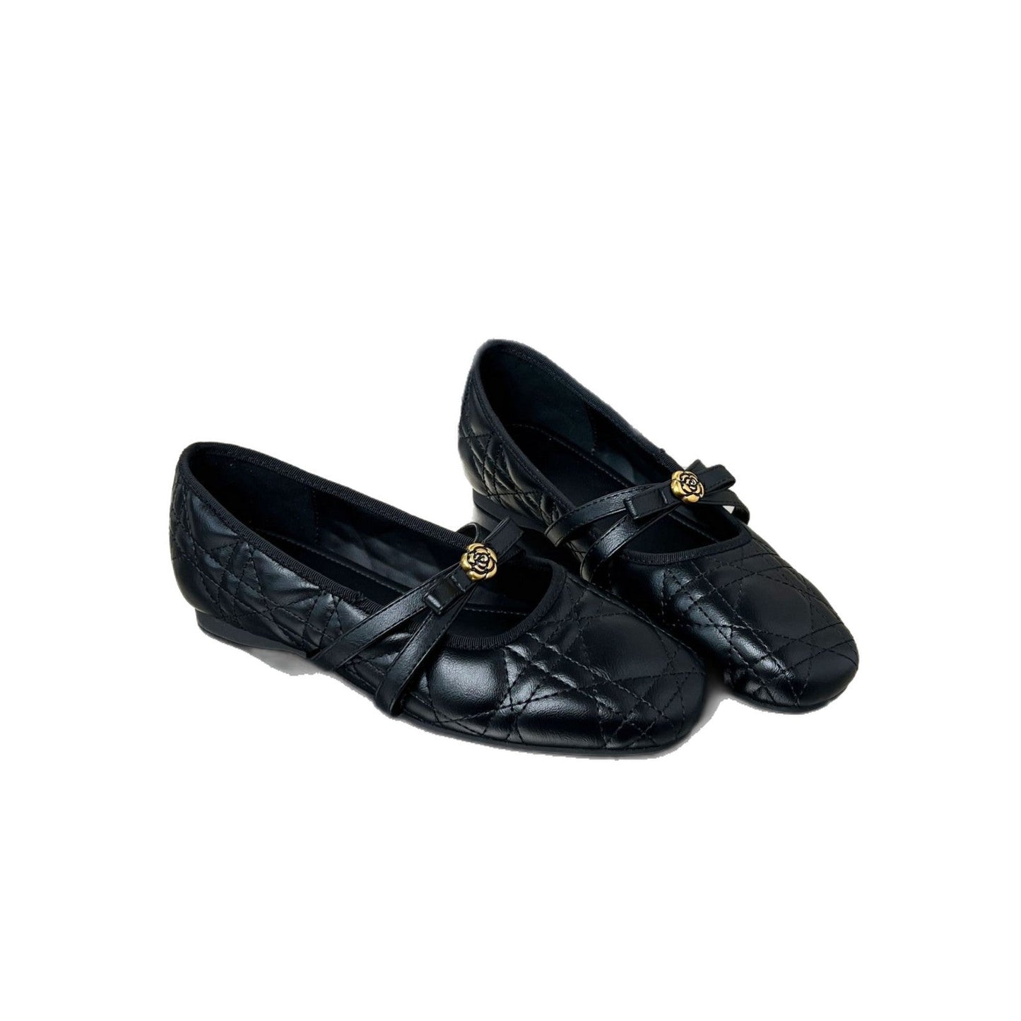 Damen Ballerinas Blumenmuster Elegant Riemen