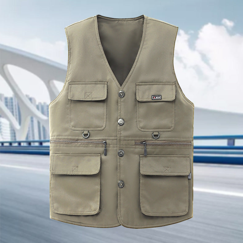 Herren Outdoor-Weste Funktionell Wasserfest Modern