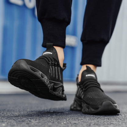Damen Sneaker Atmungsaktiv Fitness Schuhe Rutschfest Elastisch