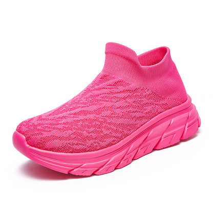 Damen Sneaker High-Top Bequem Elastisch Sportlich