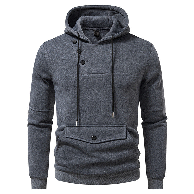 Herren Kapuzenpullover Modern mit Knöpfen Trendy