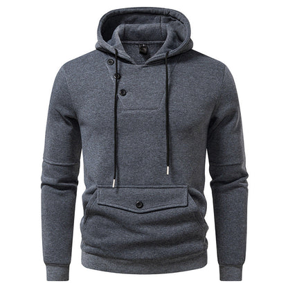 Herren Kapuzenpullover Modern mit Knöpfen Trendy