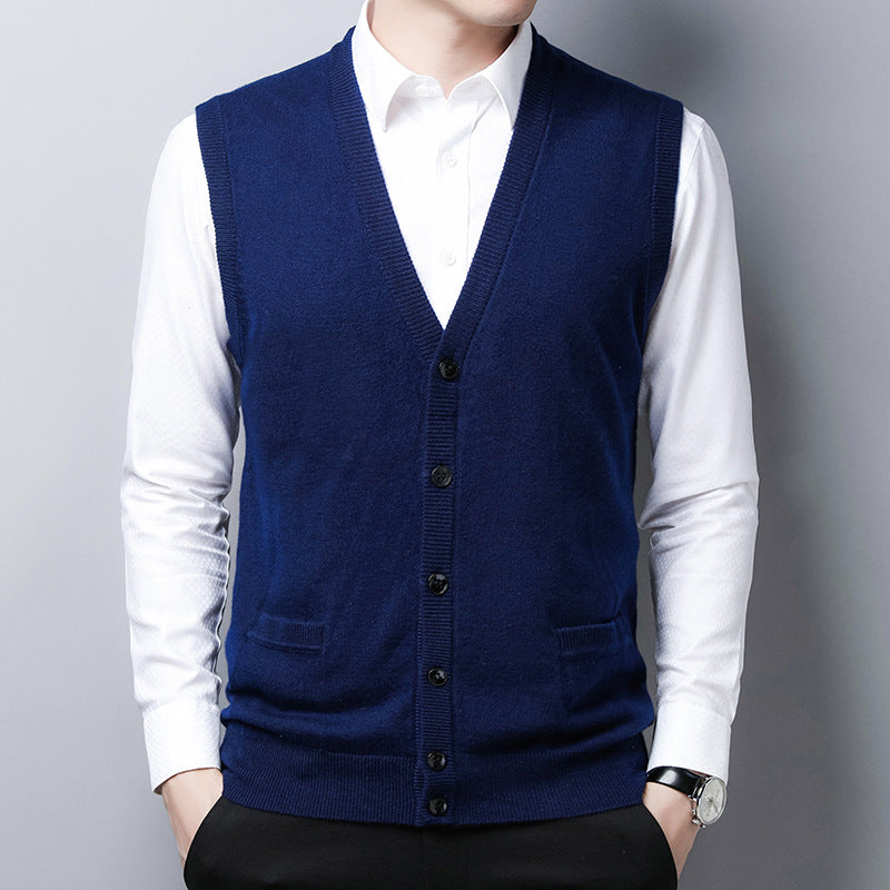 Herren Strickweste Modern Großstadt Stil