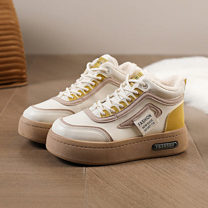Damen Sneaker High-Top Warm gefüttert Robust