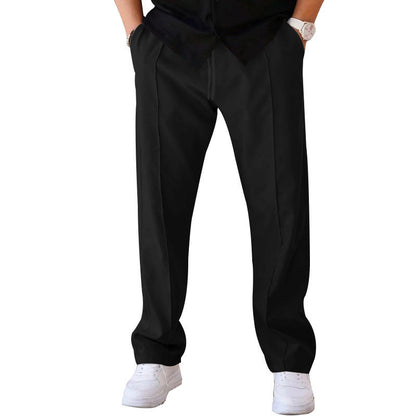 Herrenhosen Bequem Elegant Gerader Schnitt