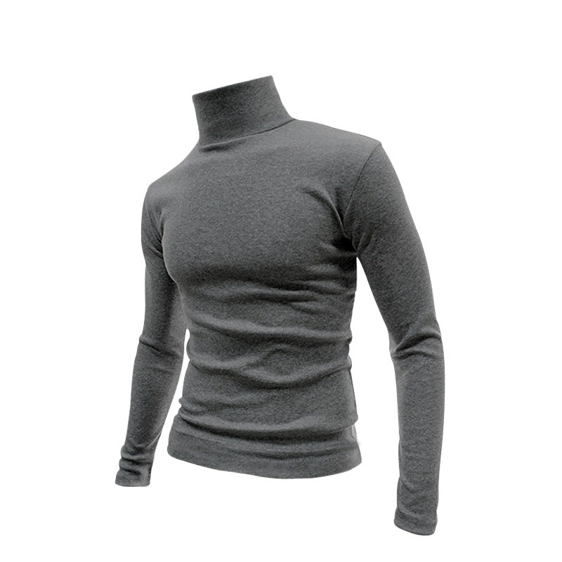 Herren Rollkragenpullover Elegantes Design Schwarz