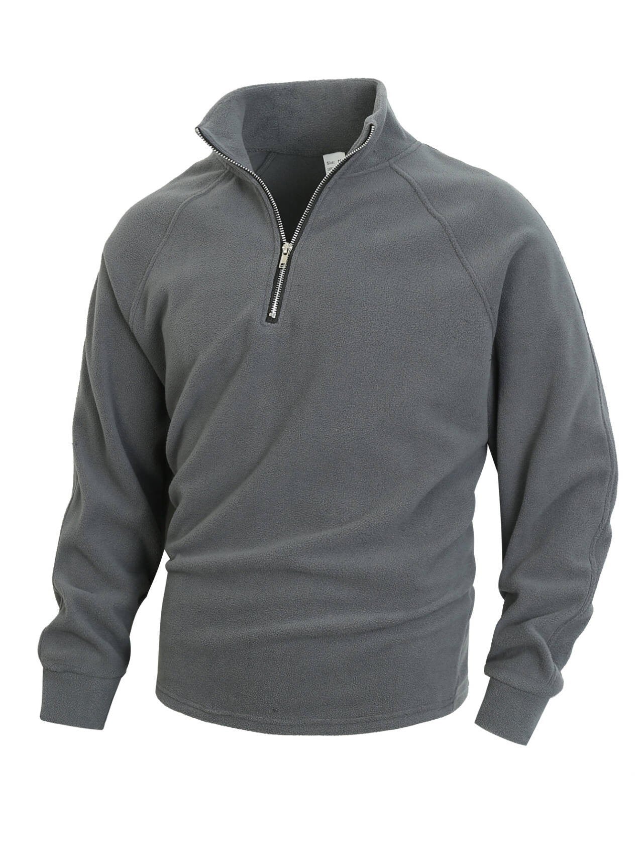 Herren Fleece Pullover mit Halbem Reißverschluss Berlin-Glamour