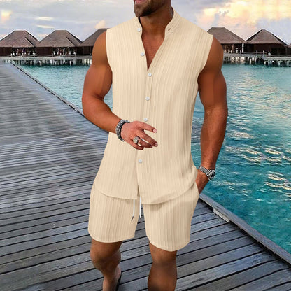 Männer Sommer Lounge Set Ärmellos Leicht Berlin