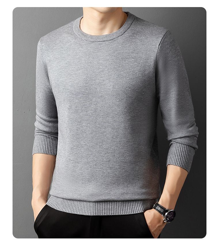 Herren Pullover Rundhals Feinbaumwolle Eleganter Style