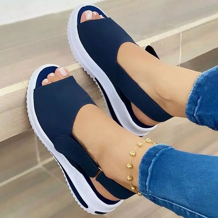 Damen Sandalen Bunt Elastisch Sommer