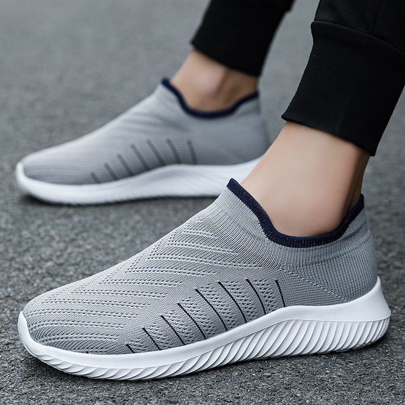 Damen Sneaker Sportlich atmungsaktiv Slip-On Schuhe