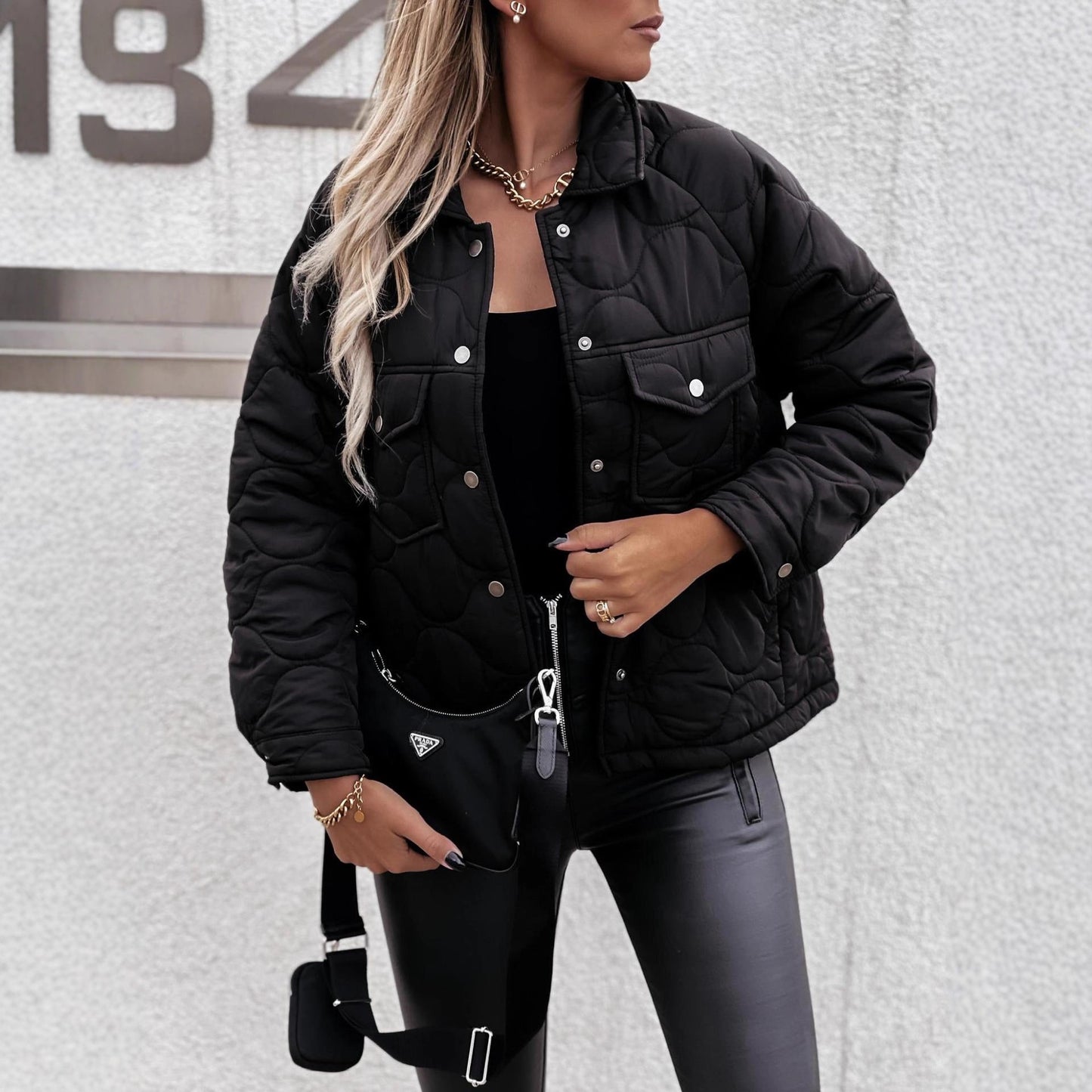Damen Freizeitjacke Steppweste Modern Slim Fit