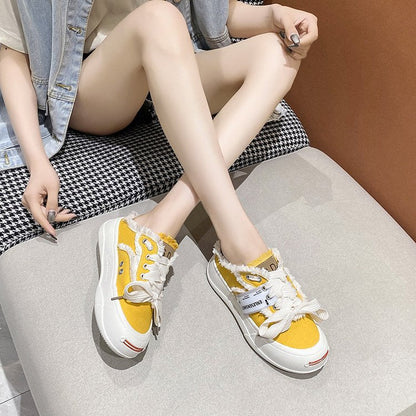 Damen Sneaker Bequem Fleece Obermaterial Modern