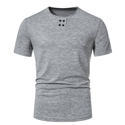 Herren T-Shirt Kurzarm Baumwolle Atmungsaktiv Modisch