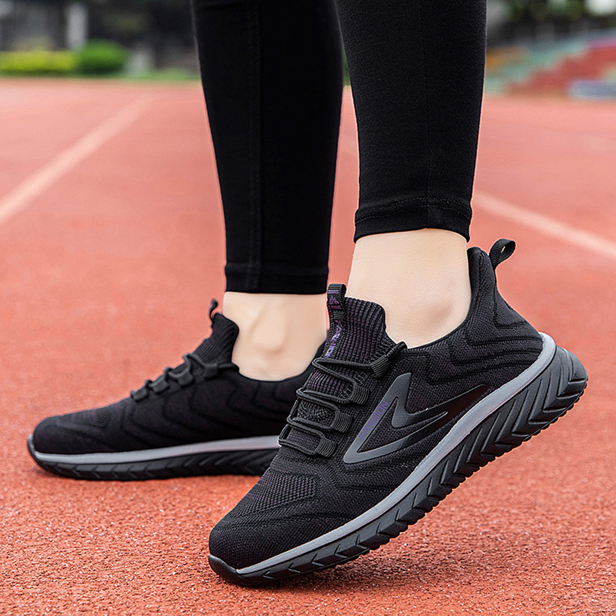 Laufschuhe Damen Leicht Atmungsaktiv Schnellschnürsystem