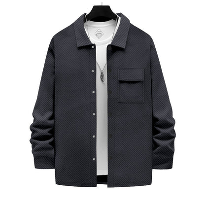 Herren Freizeitjacke Lässig mit Taschen Modern