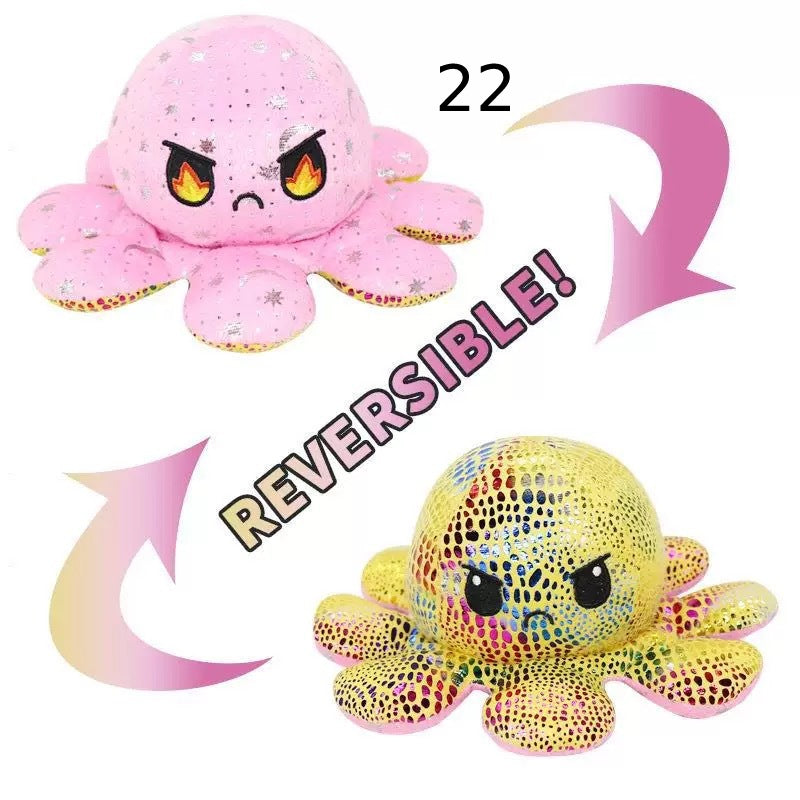 Reversibler Plüsch Octopus Kuscheltier Einzigartig