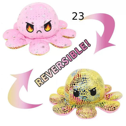 Reversibler Plüsch Octopus Kuscheltier Einzigartig