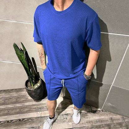Männer Sportoutfit Lässig Freizeit Shorts Oberteil Berlin