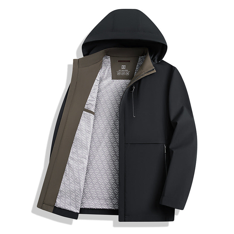 Herren Outdoorjacke Wasserabweisend Fleece Isolierung Männer