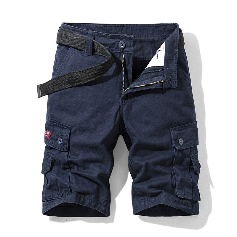 Herren Cargoshorts Elastisch Multifunktionshose Mit Taschen
