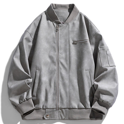 Herren Bomberjacke Funktionale Taschen Sportlich Modern