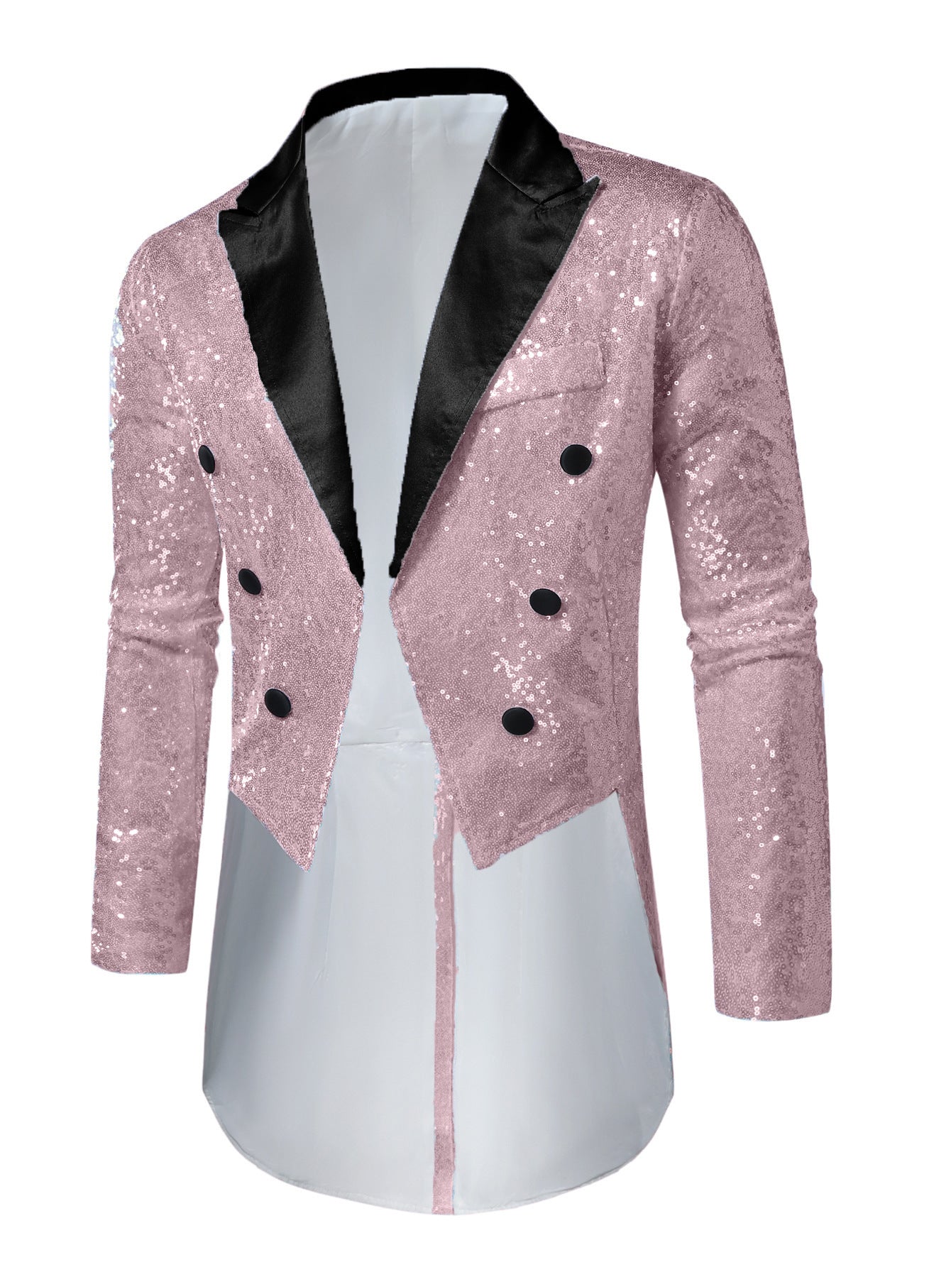 Herren Smokingjacke Glitzernd Elegant mit Pailletten
