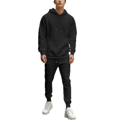Herren Sportset Baumwoll Kapuze Elastisch