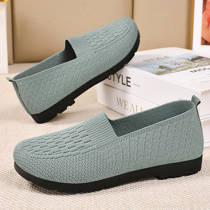 Damen Sportschuhe Atmungsaktiv Slip-On Freizeit Schuhe Bequem