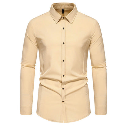 Herren Langarmhemd Elegant Slim Fit Modern