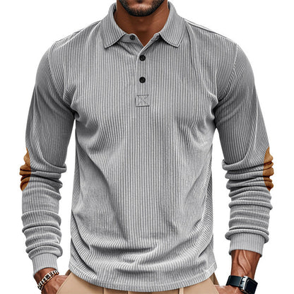Herren Hemd Langarm Leder Optik Modern