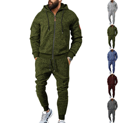 Herren Kapuzenanzug Modern Elastisch Mit Reißverschluss - BerlinGlamour