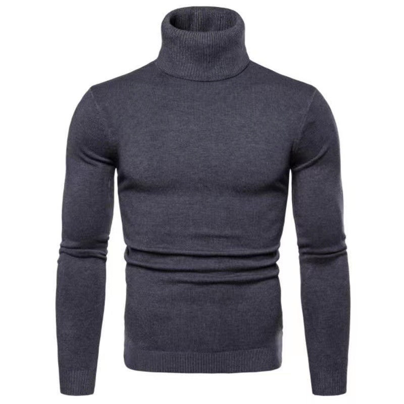 Herren Rollkragenpullover Feine Merinowolle Modern