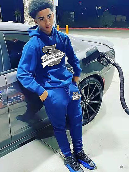 Herren Sport Set Hoodie Jogginghose mit Coolen Prints