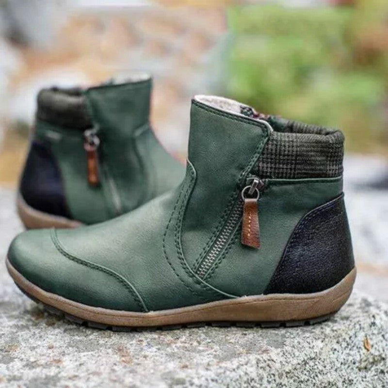 Damen Stiefel Kurz Bequem Winter Mode - BerlinGlamour